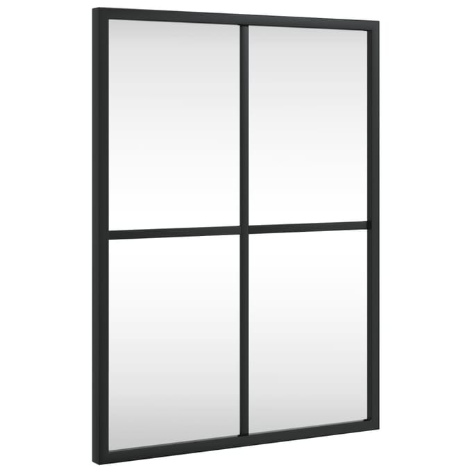 vidaXL - Wandspiegel - rechthoekig - 30x40 - cm - ijzer - zwart