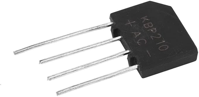 Gelijkrichterbrug - Diodebrug Set - Stroomconversie Circuits - Compact Ontwerp 1000V 2A - 10 Stuks