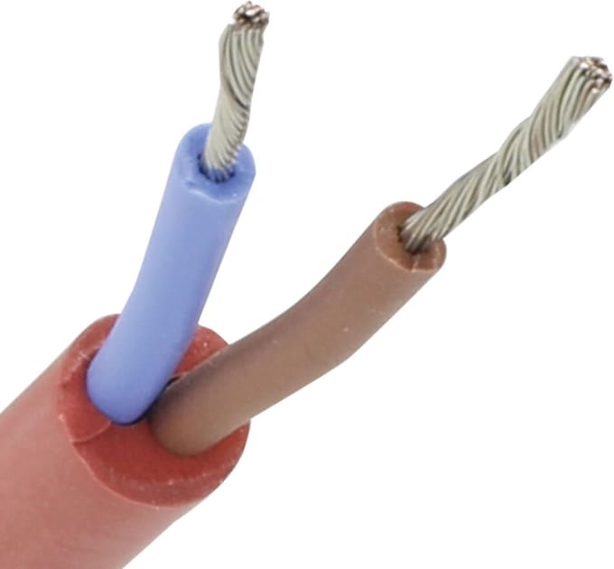 Siliconenkabel SiHF 2x0.75mm² per rol 100 meter