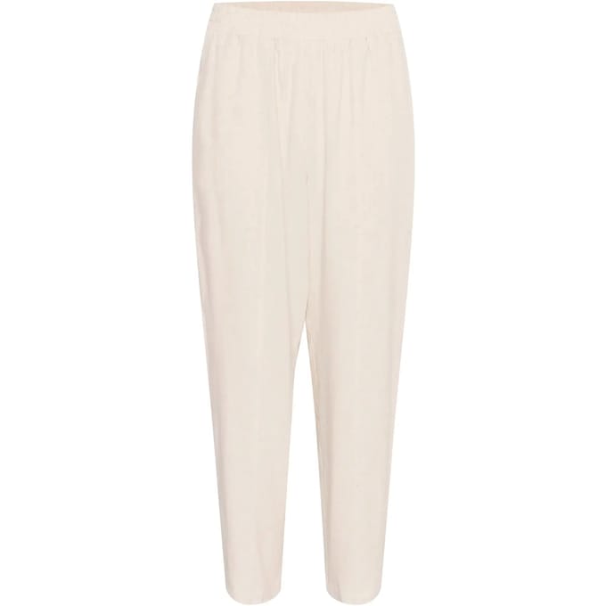 Casual broek Regular fit Light Sand Linen sand