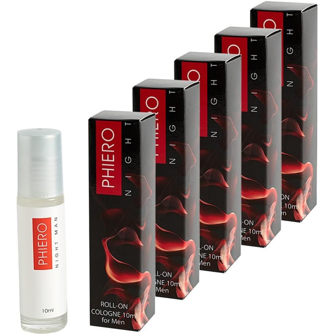 PHIERO NIGHT MAN, parfum aux phéromones pour homme 5 boxes