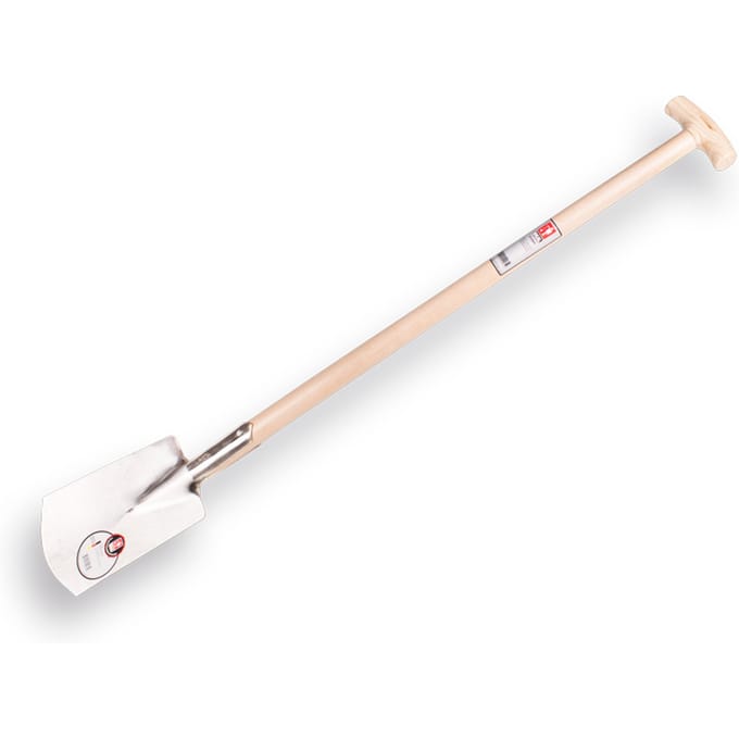 Spade IDEAL,  type Löwe nr.2   met T-steel. GEPOLIJST blad 18 x 28 cm