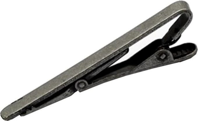 Fako Bijoux® - Dasspeld - Stropdas Clip - Tie Clip - Classic - 55mm - Antiek Grijs