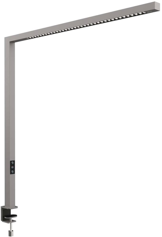 MAUL Tafelarmatuur MAULplinus LED 2700 - 5700 K dimbaar tafelklem 101,5 cm zilver