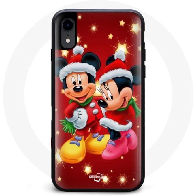 Coque - Maniacase - Iphone XS Max - Mickey Mouse - Souple - Protection et décoration noir
