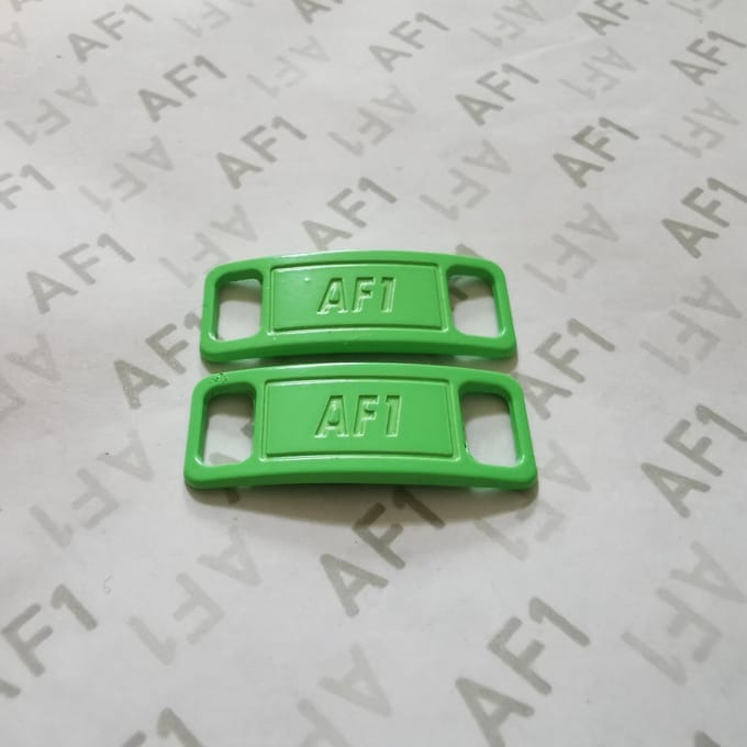 AF1 tags | Lace Locks | Neon Groen | Schoenaccessoires