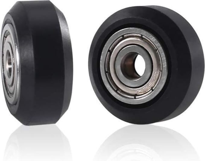 Hiden V-slot wielen - POM 3D printer accessoires - 2 stuks
