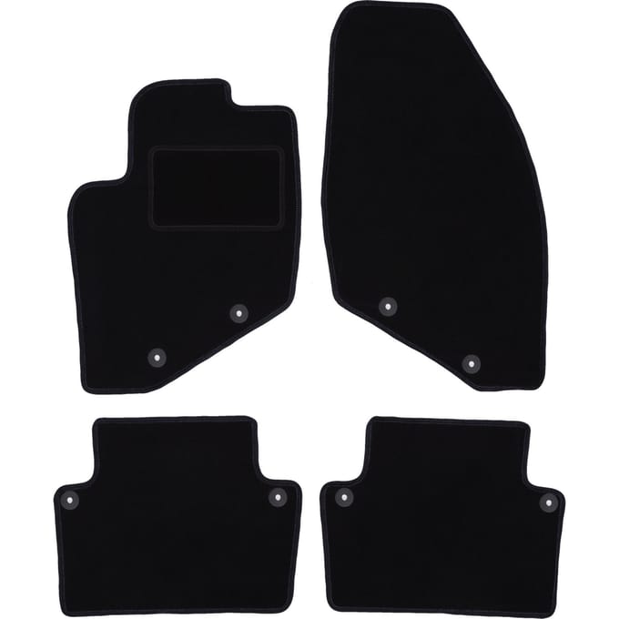 Zwarte veloursmatten voor: Volvo XC70 II stationwagen (2000-2007)