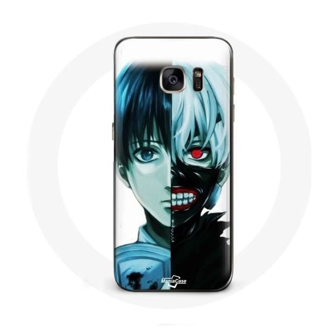 Hoesje voor Samsung Galaxy S7 Edge Tokyo Ghoul Gezicht Helft