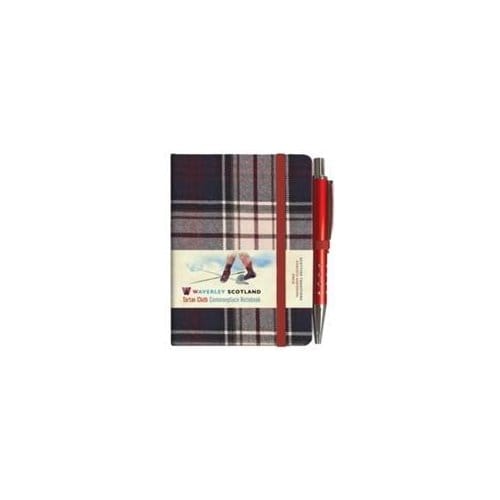 Waverley S.T. (S): Dress Mini With Pen Pocket Genuine Tartan Cloth Commonplace Notebook -