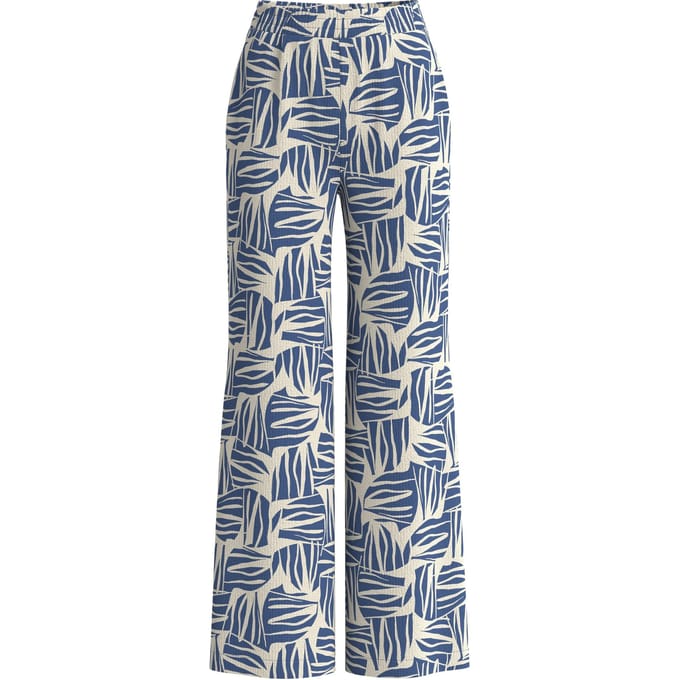 Relatieve pasvorm gestuctureerde wijde beenbroek dames s.Oliver