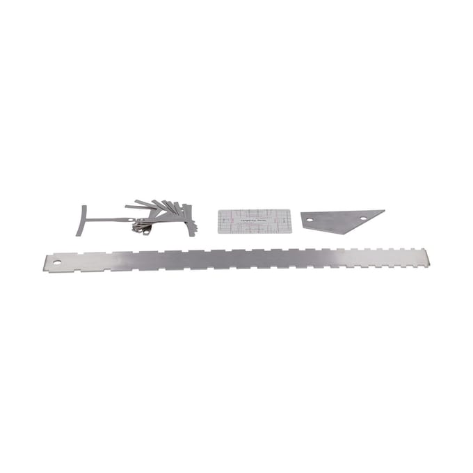 Ensemble d'outils de mesure pour guitare, manche argenté, arc, nivellement des cordes, règle, jauge, pour luthier gray