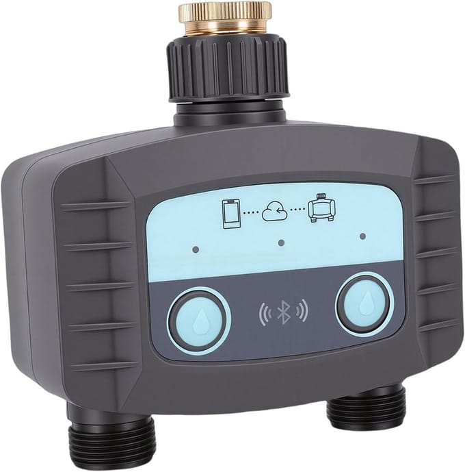Water Timer - Irrigatie Controller - Automatisch Besproeien - RF & WiFi Controle - 500-1700L/u - Grijs
