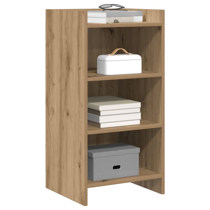 vidaXL - Dressoir - Artisanaal - eiken - 40 - x - 36 - x - 80 - cm - Bewerkt - hout
