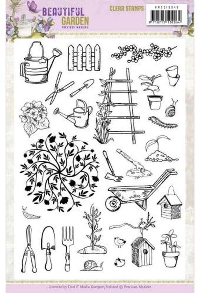 Precious Marieke - Clearstamp - Beautiful Garden - PMCS10048