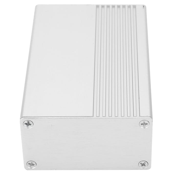 Boîtier en aluminium, boîtier de jonction intégré, boîtier de projet électronique, gris