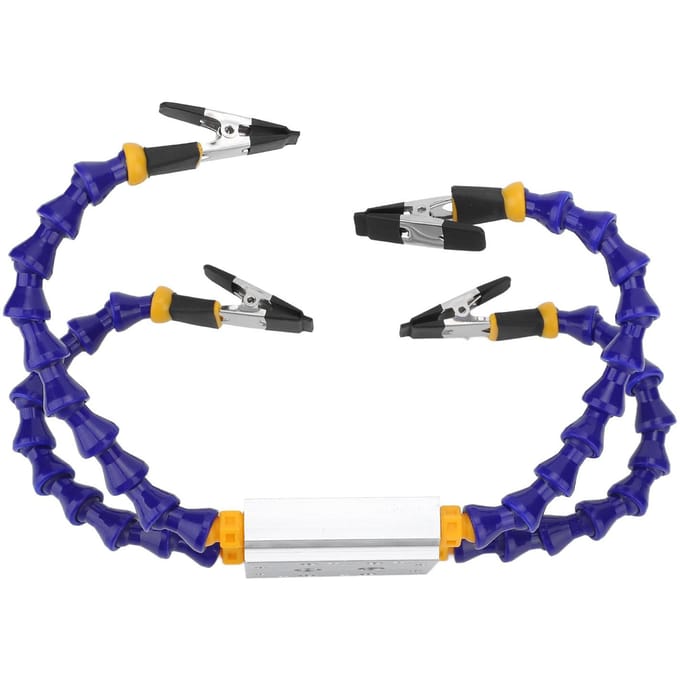 Soldeer Hulparmen ABS Flexibele Arm Aluminiumlegering Basis Derde Hand Soldeergereedschap met
