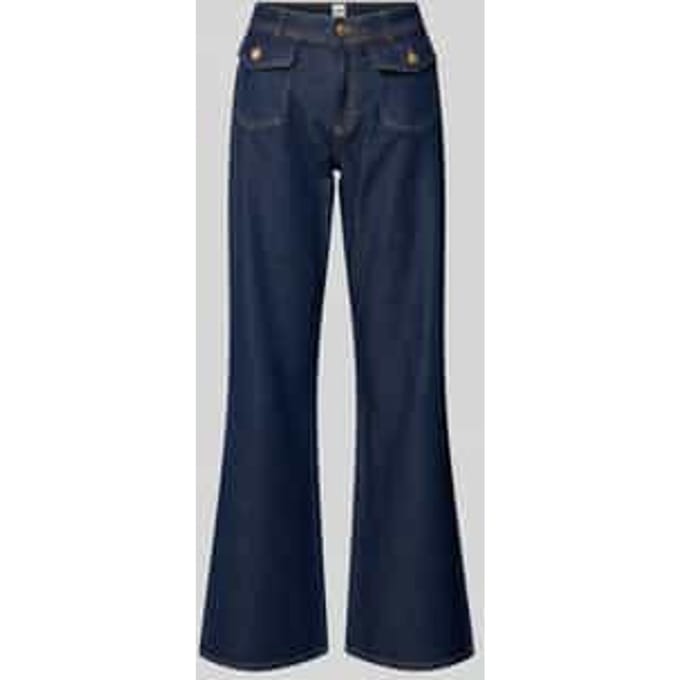 Flared jeans met klepzakken, model 'MAINE'