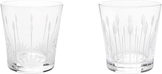 Lalique Lotus Fleurs-Bourgeons set van 2 glazen