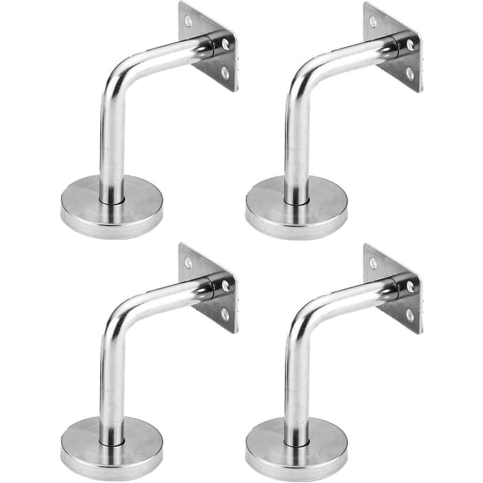 4 stuks roestvrijstalen wandmontage trapleuningbeugel zware uitvoering trapleuningbeugel white