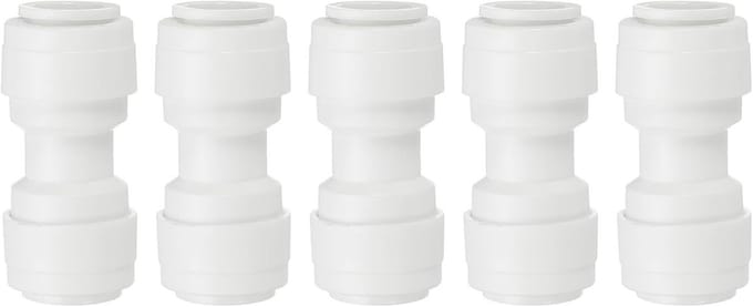 Rechte Waterfilter Koppeling 3/8 Inch OD - Set van 5 Snelkoppelingen voor Omgekeerde Osmose Systemen