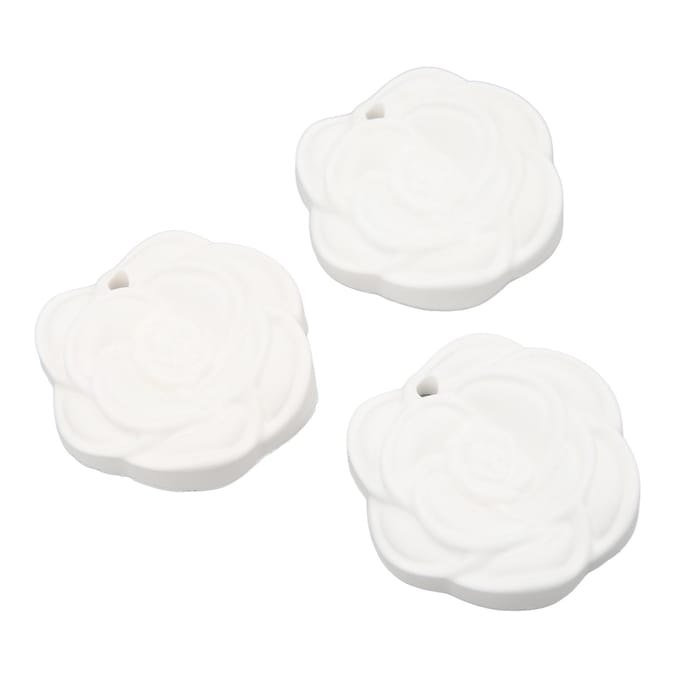 3 pièces Tablettes de cire d'aromathérapie Parfums différents Forme de fleur Sachet parfumé longue durée pour