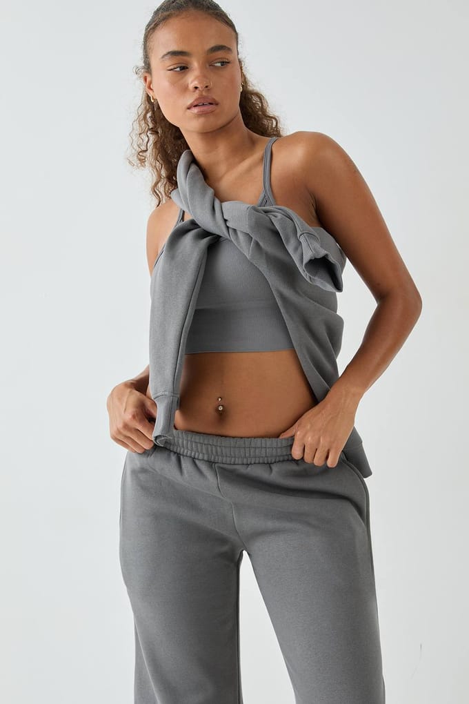 Dames DSGN Studio Rechte Pijp Jogger | Charcoal | Maat: Medium
