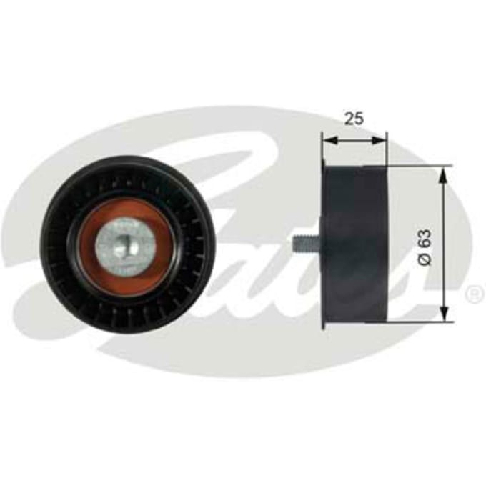 Geleiderol, distributieriem PowerGrip® GATES T42077