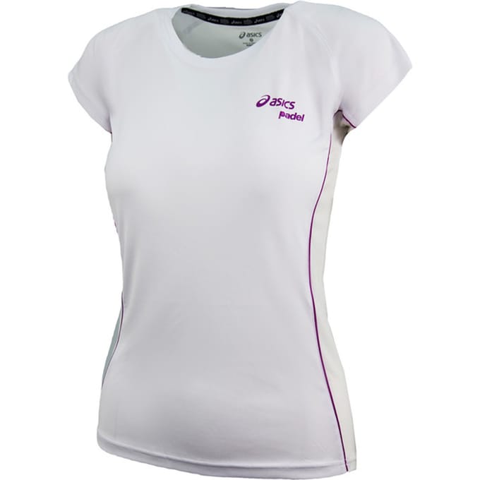 Asics Motion Dry Padel Dames Wit T-Shirt