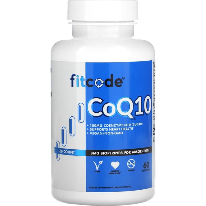 fitcode, CoQ10, 100mg, 60 unités