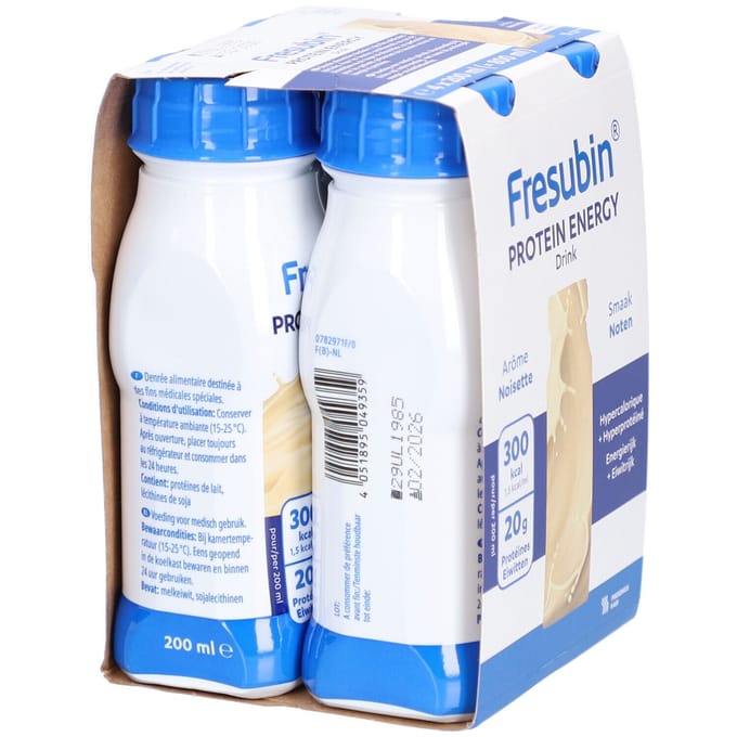 Fresubin Protein Energy Drink Noten 4x200 Drinkbare oplossing