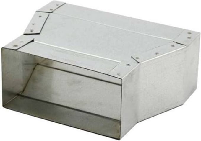 Verloopstuk 300 x 80 mm naar 220 x 80 mm tbv instortkanaal