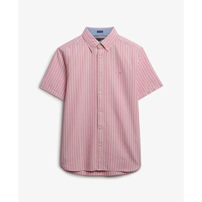Superdry Preppy Oxford Overhemd Met Korte Mouwen Roze S Man
