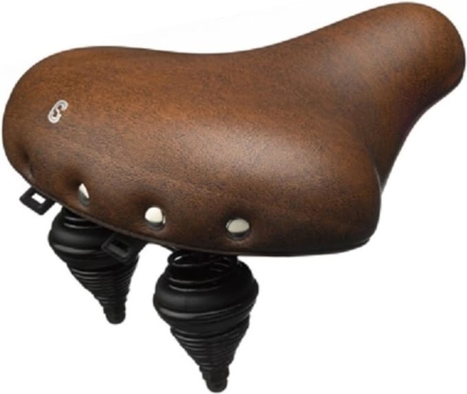 Selle Comfort Drifter Fietszadel - Retro XL - Bruin Zadel