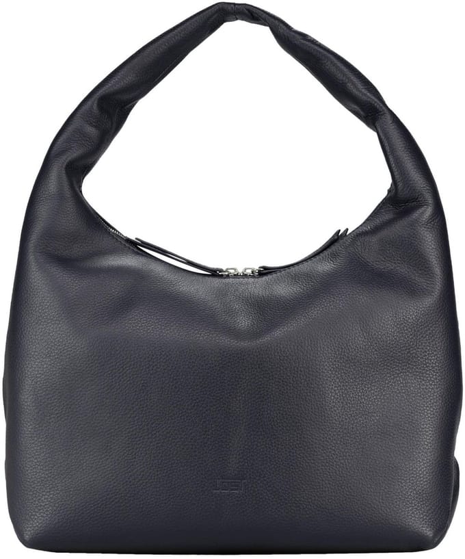 JOST Leren schoudertas Vika Hobo Bag Blue donkerblauw