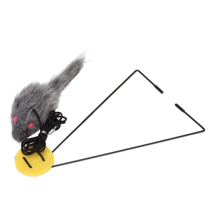 Deurhanger Muis Kat Speelgoed Interactief Verstelbaar Intrekbaar Kat Vangende Muis Speelgoed met gray