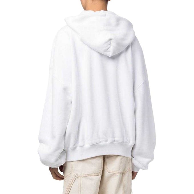 Off-White Unisex Adult Blurr Book Oversized Hoodie (Wit)