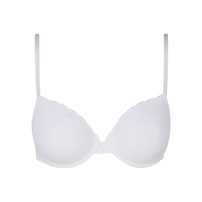 Urban Classics - Basic Cotton Lace 2Pack BH - 80C - Wit/Wit