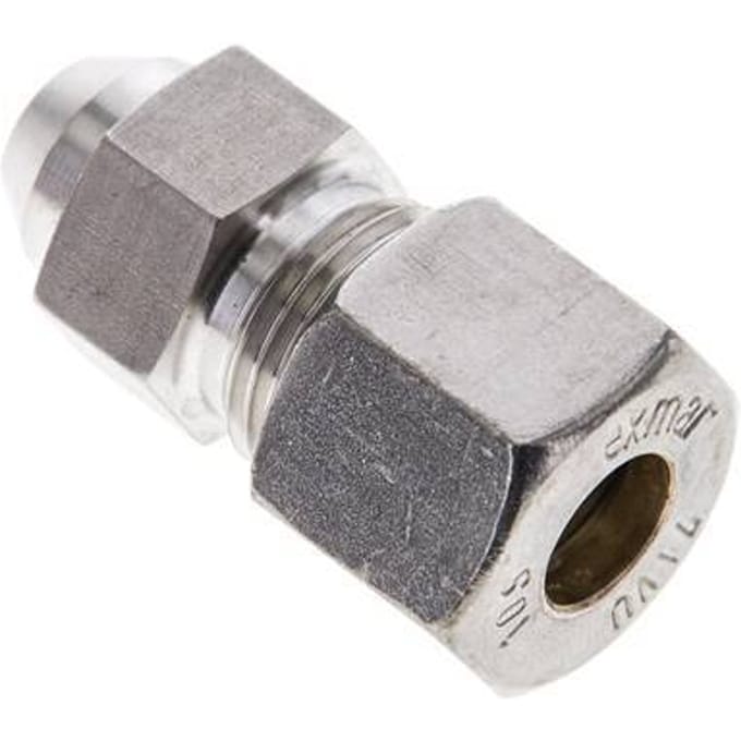 10S & 15mm RVS Rechte Knelfitting Lasverbinding 450bar ISO 8434-1