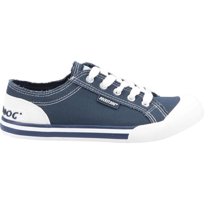 Rocket Dog Dames/Dames Jazzin Schoenen (Marine / Wit)