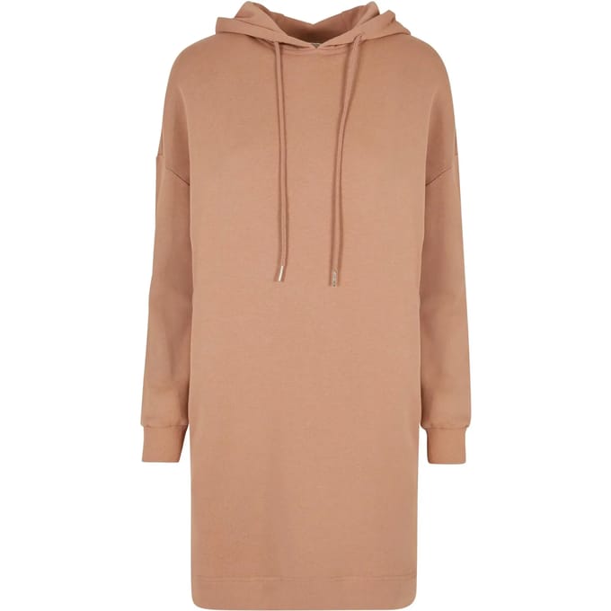Urban Classics - Organic Oversized Terry Hoody Korte jurk - S - Roze