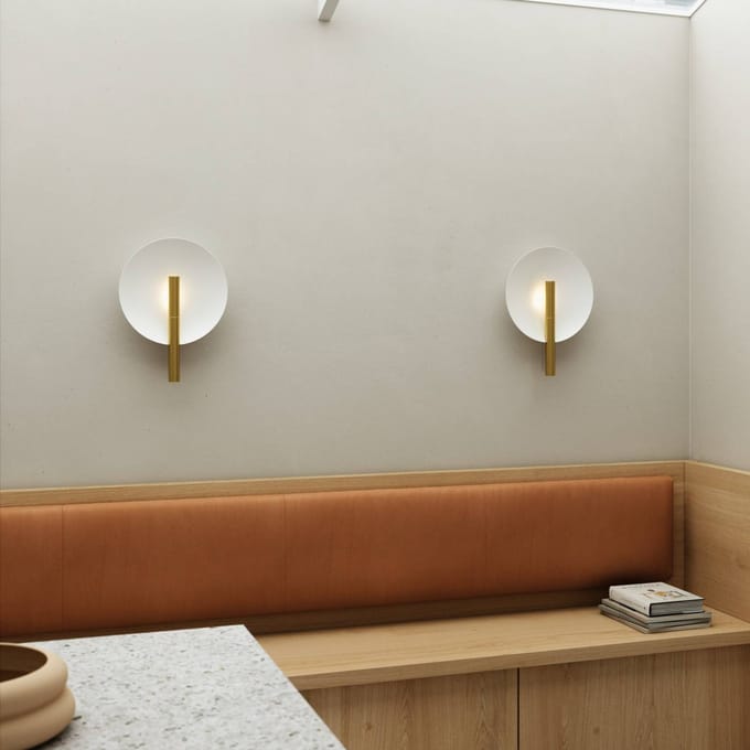 DFTP by Nordlux Wandlamp Furiko met schakelaar, messing/wit