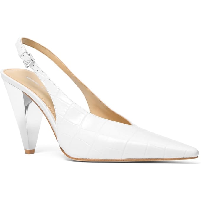 Michael Kors Electra Sling Pump Optic White Taglia: 38.5 | Tacchi Alti Outlet | Donna | Bianco