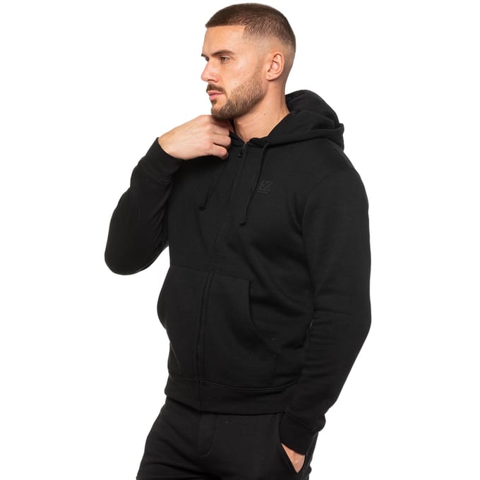 Enzo | Heren Zip Hoodie - Zwart