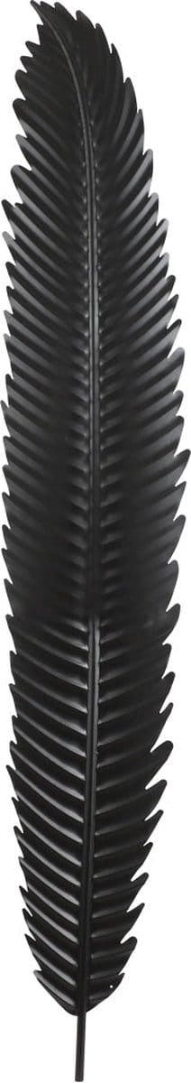 Mica Decorations Yuto Veer Wanddecoratie - 28 x 162 cm - Ijzer - Zwart