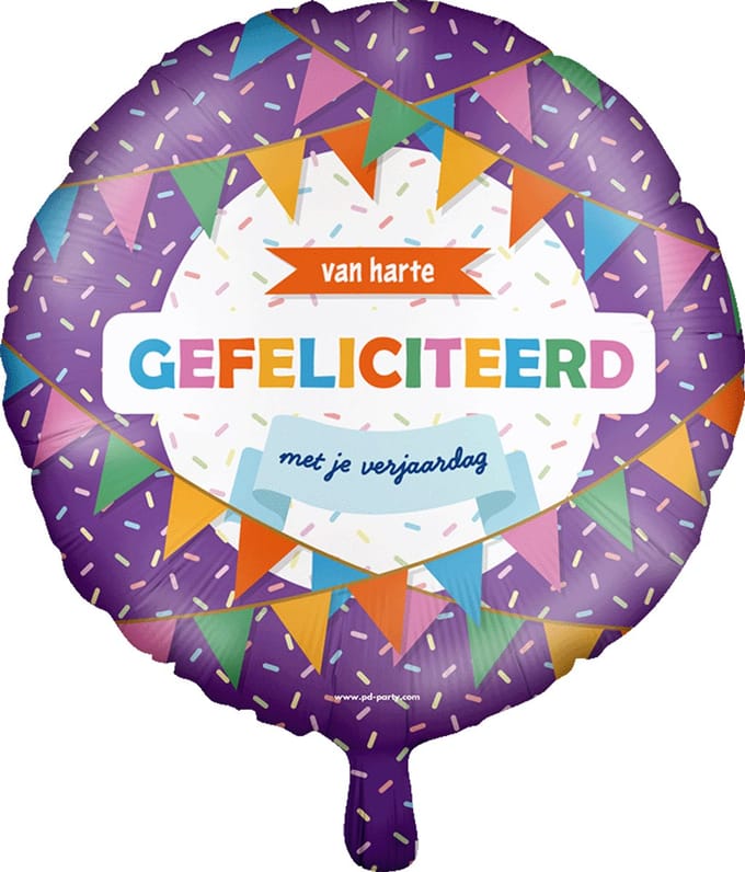 Foil balloon - Gefeliciteerd