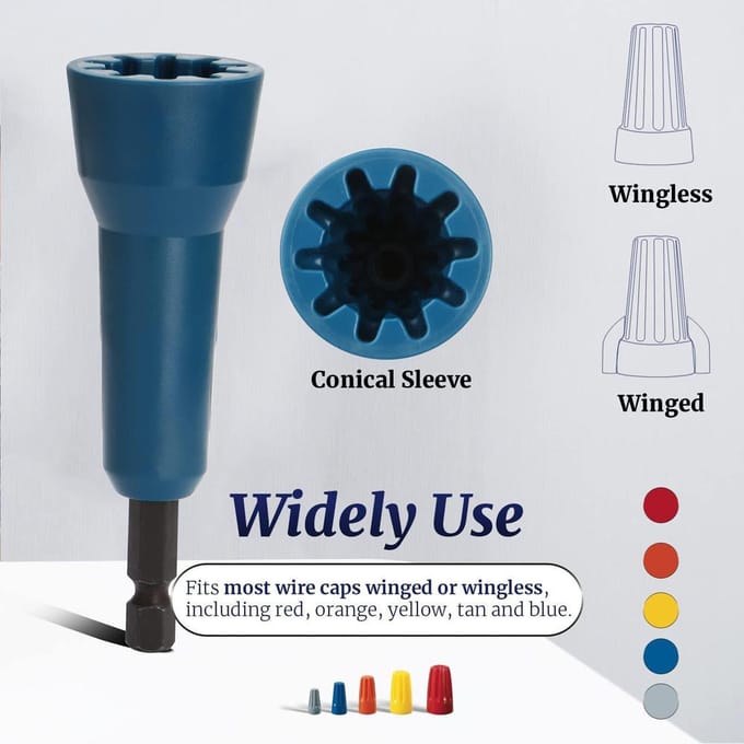 Draadmoer Wringer Draad Twisting Gereedschap Spin Twisting Draadconnector Socket Draad Wringer Gereedschap voor Man rood