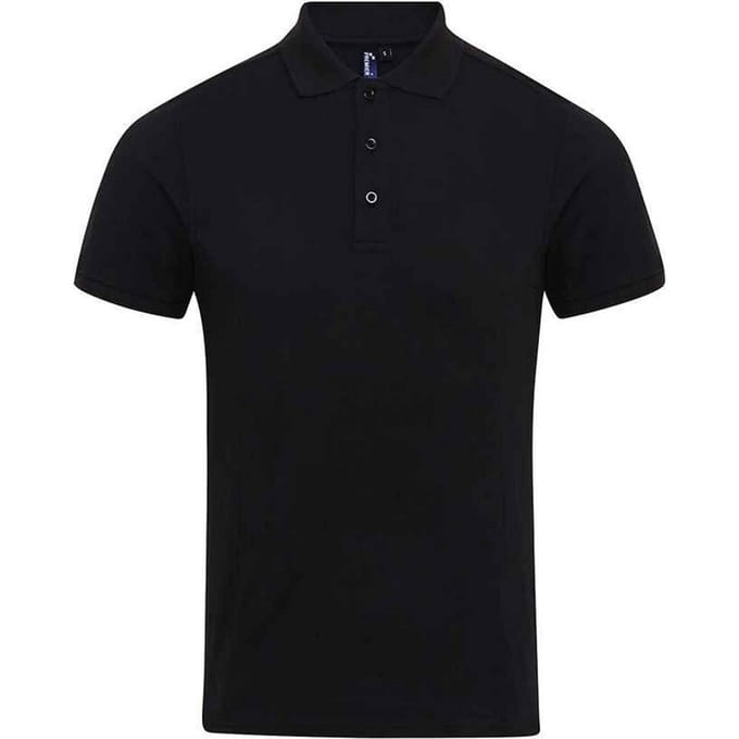 Premier Heren Coolchecker Plus Piqu Polo Shirt (Zwart)