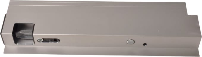 Zijbordsluiting 300 mm Alu rechts ( type Anssems GT ) - kunststof handgreep
