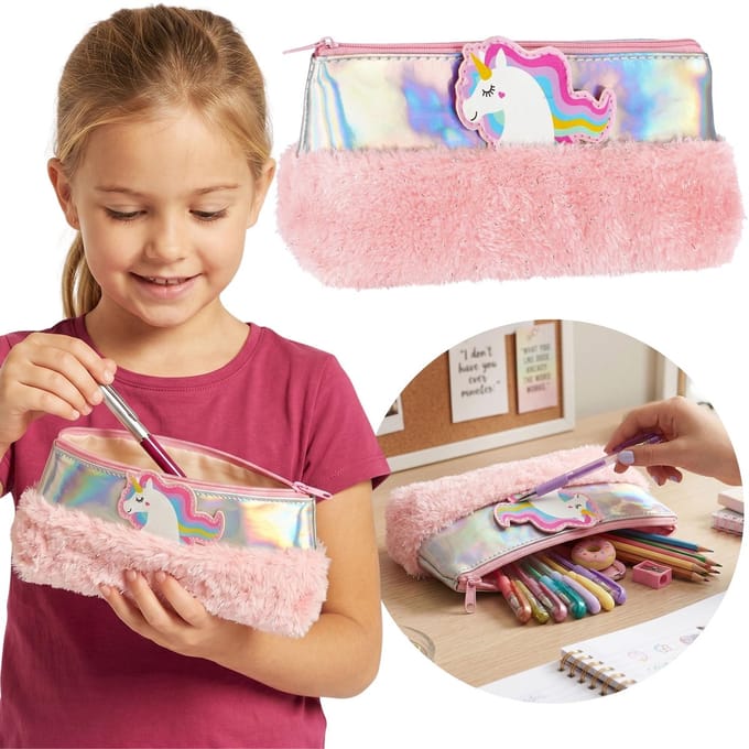 Pluche eenhoorn etui